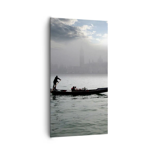 Schilderen op canvas - Een fantastische stad van water en mist - 65x120 cm
