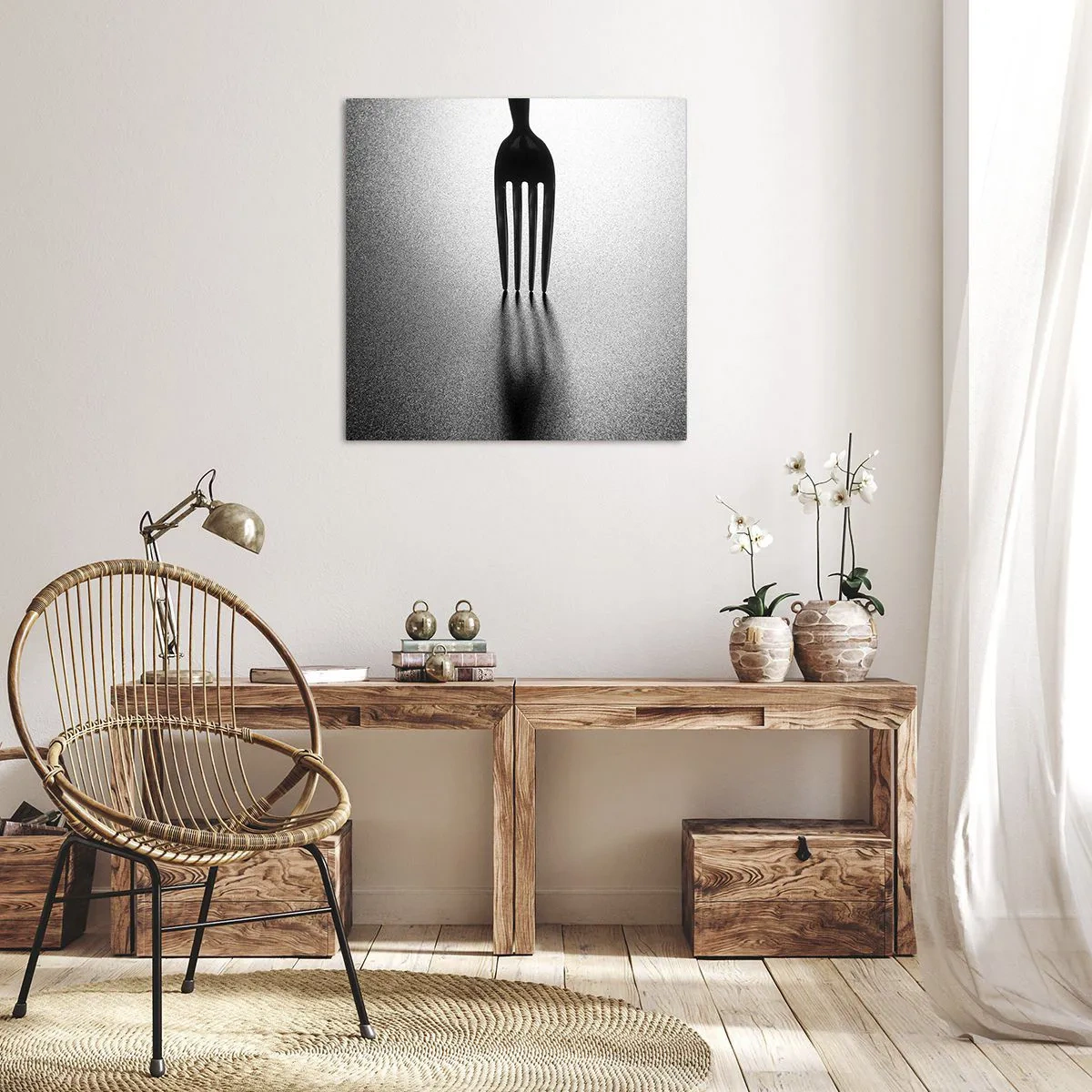Schilderen op canvas - Licht en schaduw - 60x60 cm
