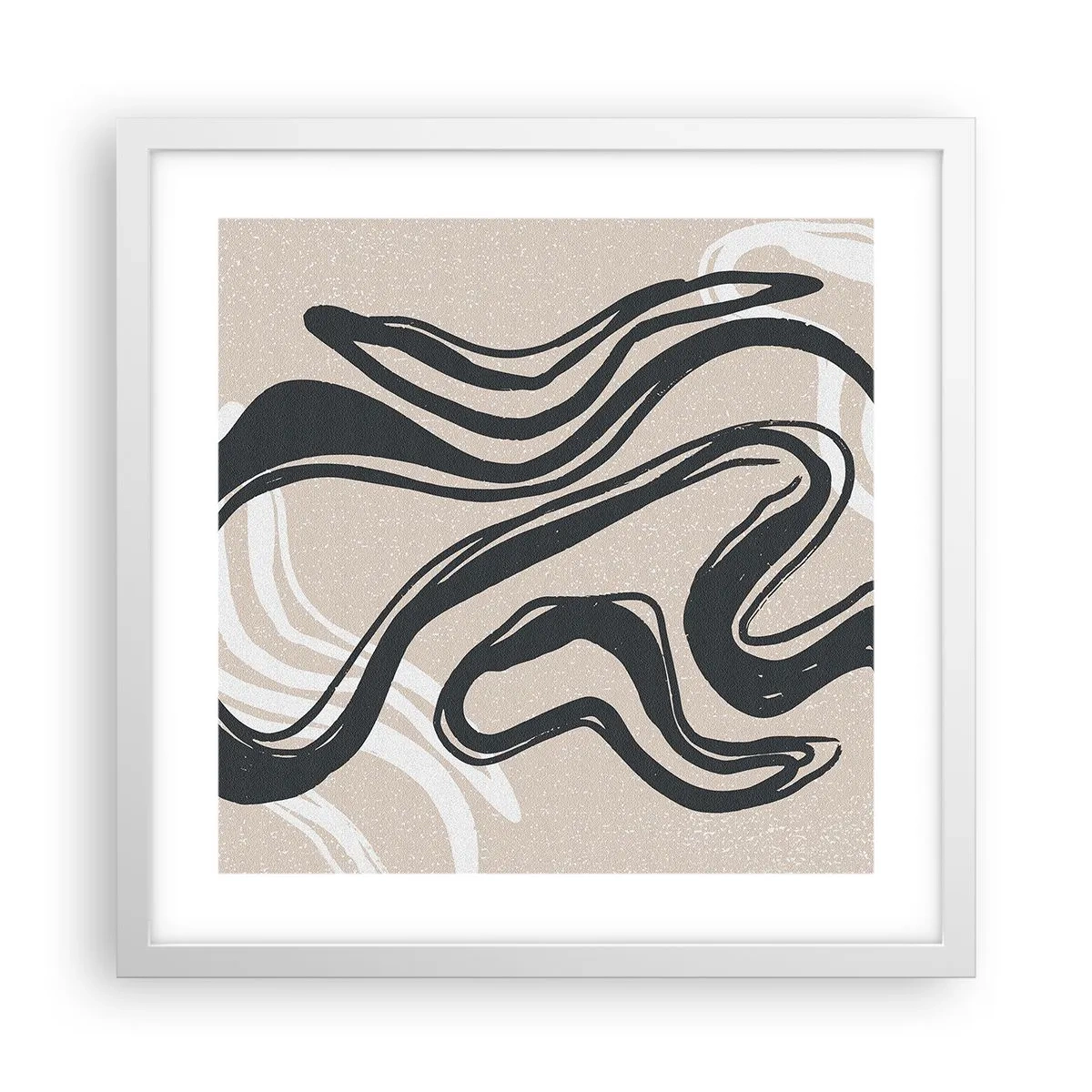 Poster in een witte lijst - Expressie vermenigvuldigd - 40x40 cm