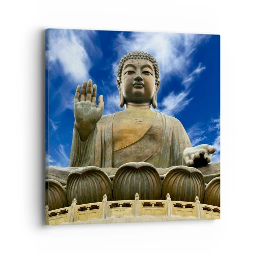 Schilderen op canvas - Leef zonder angst - 40x40 cm