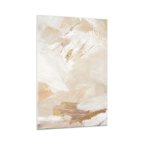 Schilderen op glas - Pastelkleurige compositie - 70x100 cm