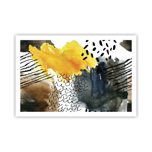 Poster - Een ontmoeting van de elementen - 91x61 cm