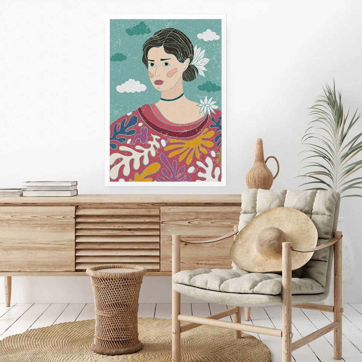 Poster - Met melancholie in de ogen - 70x100 cm