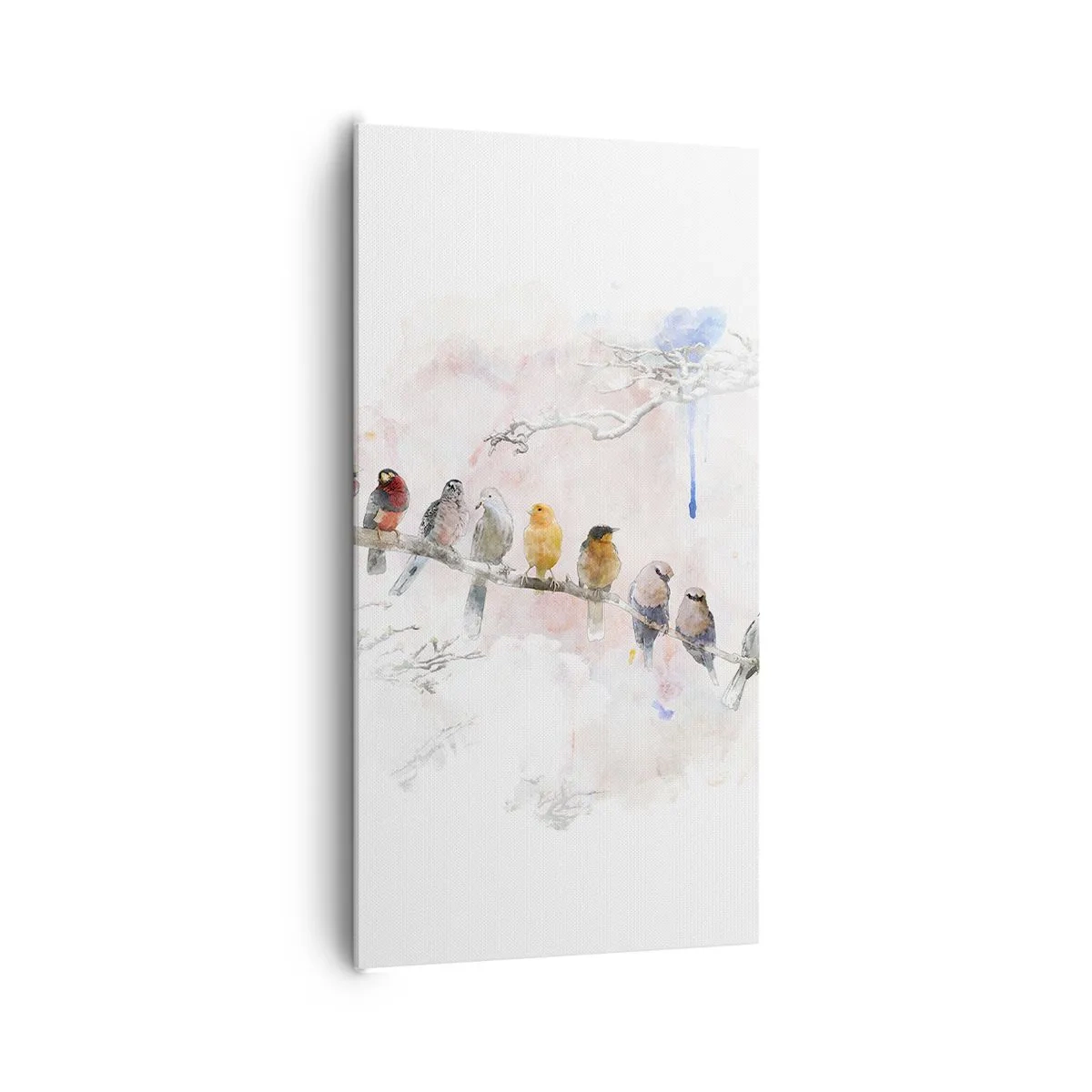 Schilderen op canvas - Gevleugelde ontmoeting - 65x120 cm