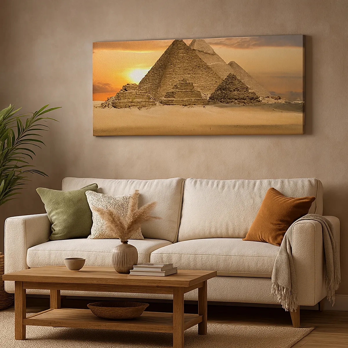 Schilderen op canvas - Geen verandering gedurende duizenden jaren - 30x30 cm