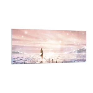 Schilderen op glas - In het licht van een droom - 100x40 cm