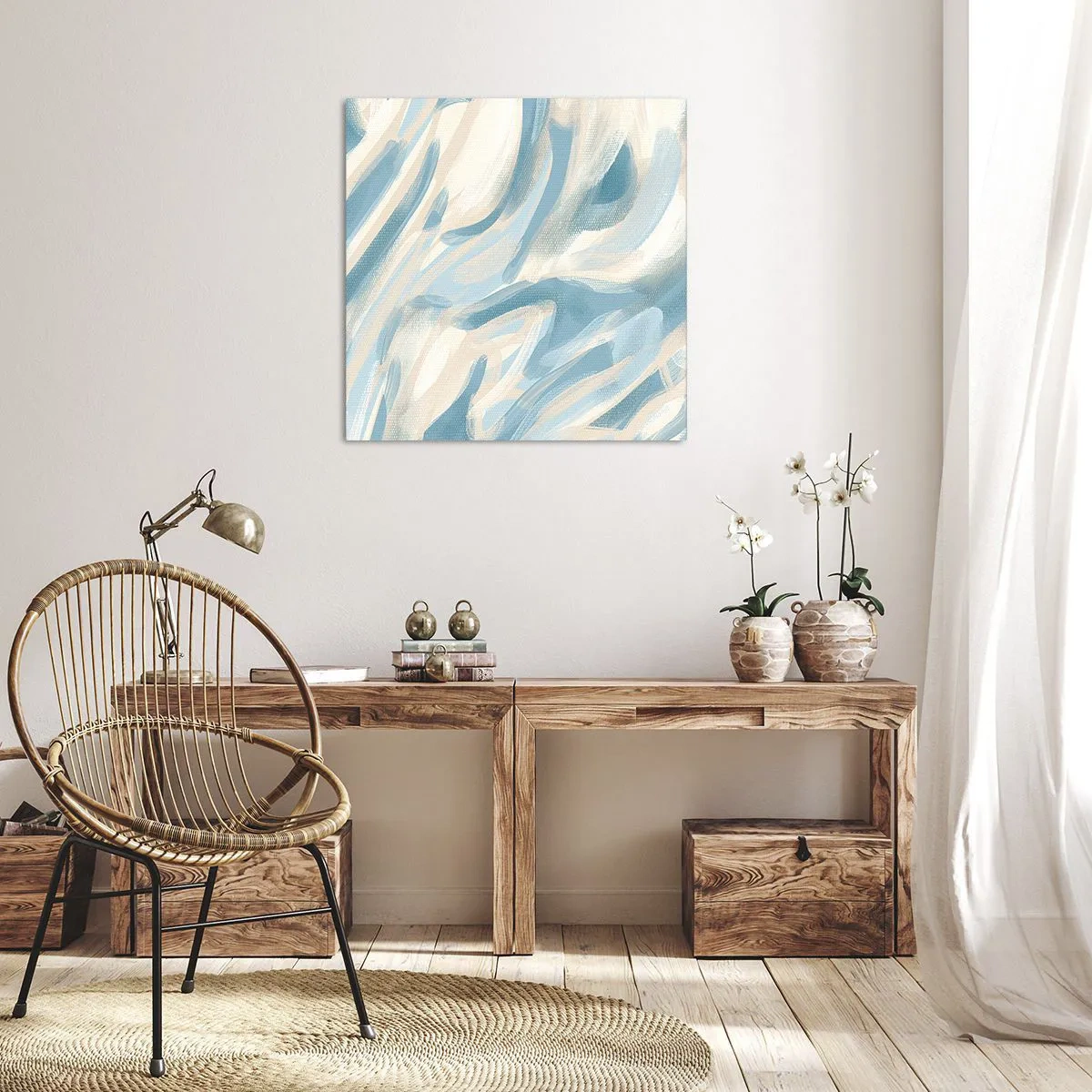 Schilderen op canvas - Lente briesjes - 30x30 cm