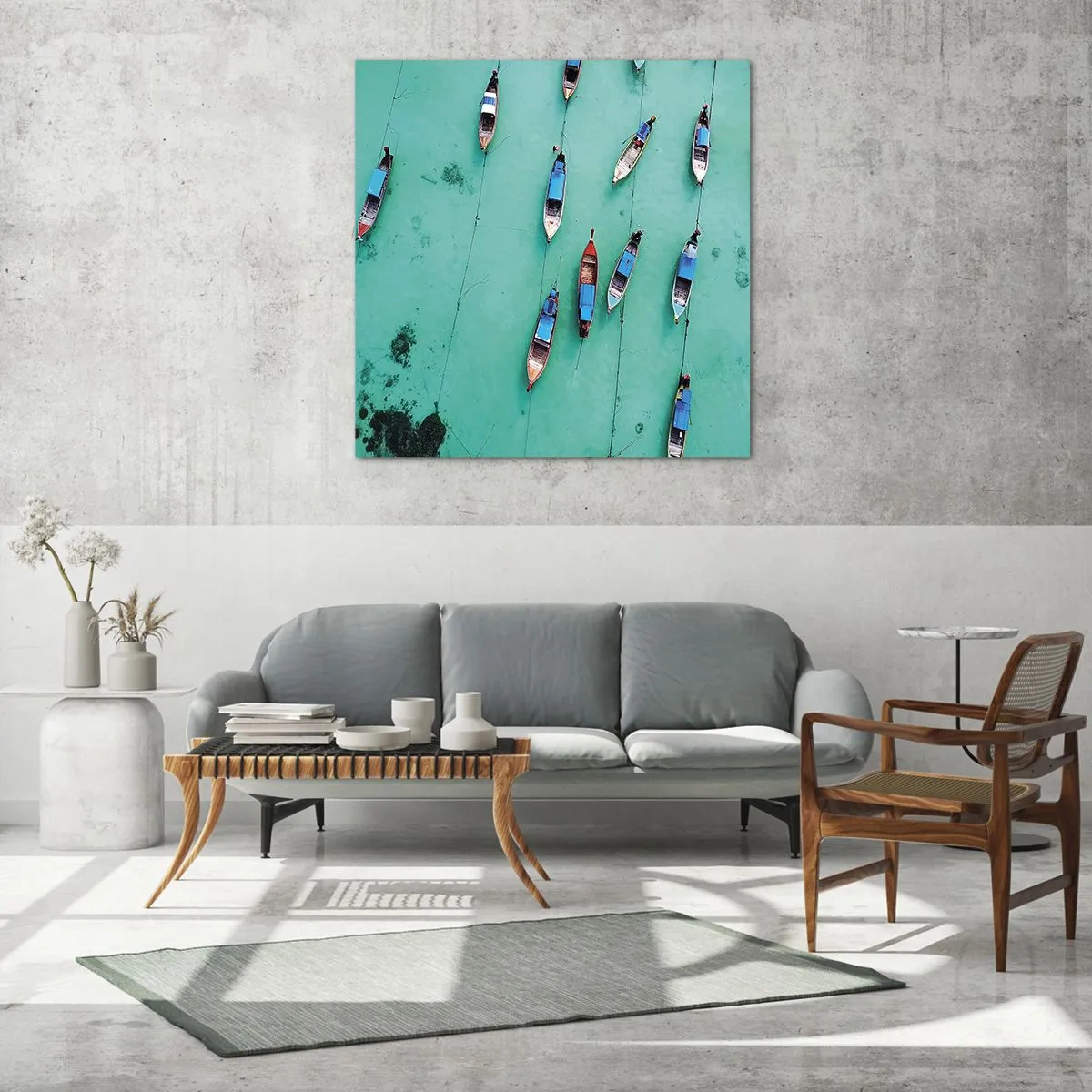 Schilderen op glas - In blijde verwachting - 60x60 cm