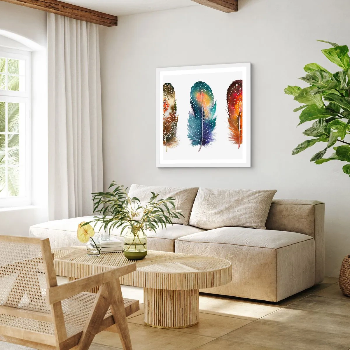 Poster in een witte lijst - Rituelen, ceremonies, geheimen - 40x40 cm