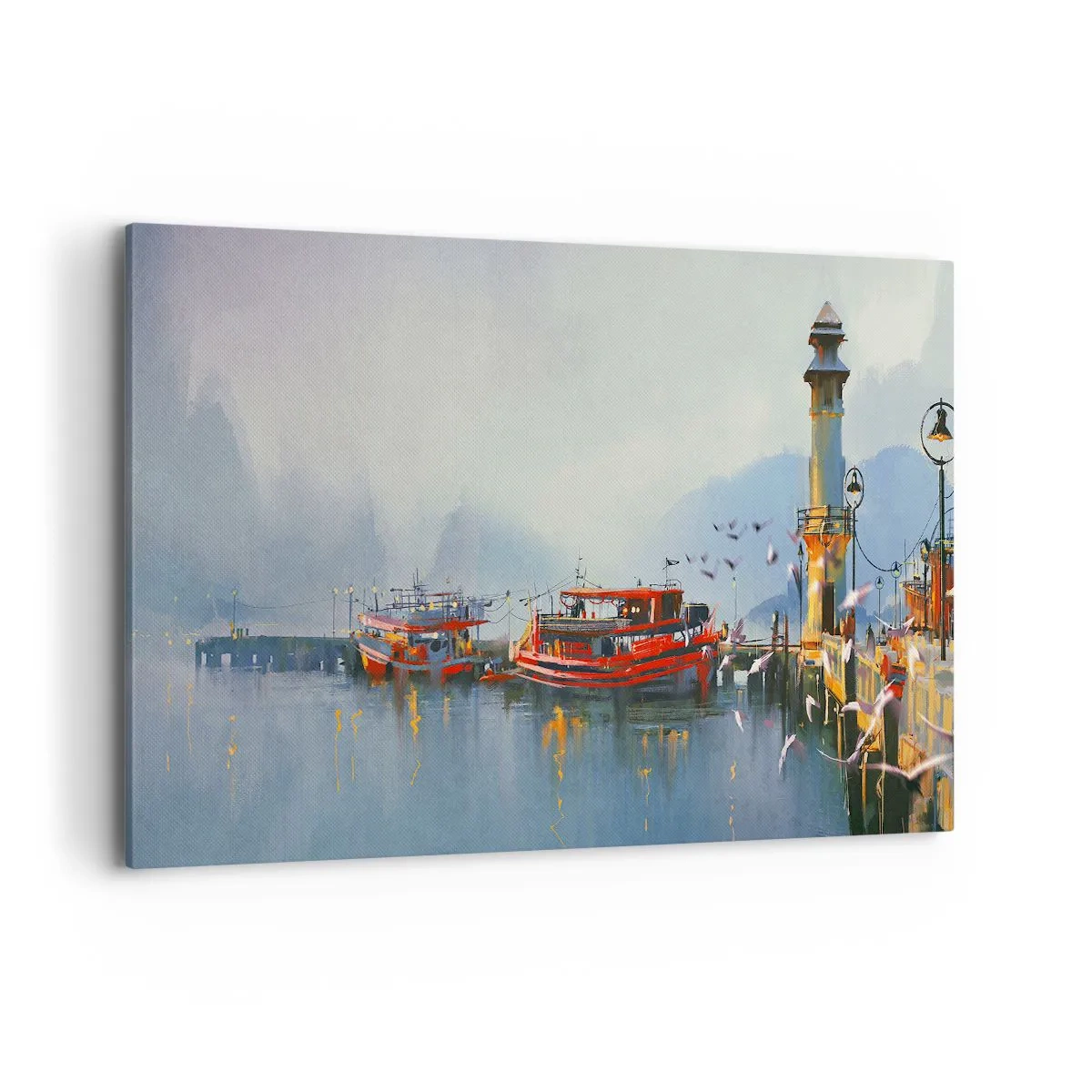 Schilderen op canvas - Aan het einde van de wereld - 120x80 cm