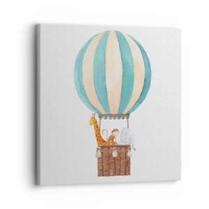 Schilderen op canvas - Fantastische reis - 30x30 cm