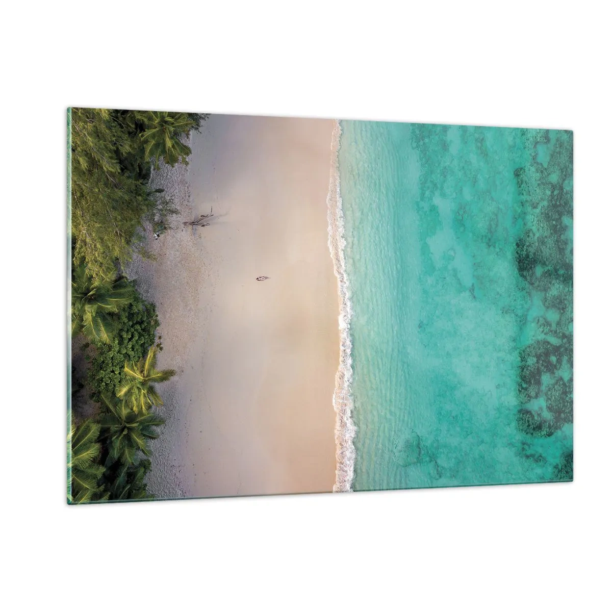 Schilderen op glas - Paradijsstrand - 120x80 cm