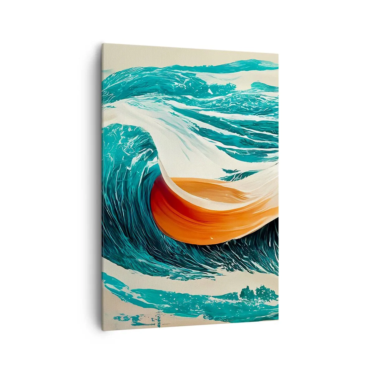 Schilderen op canvas - De droom van elke surfer - 70x100 cm