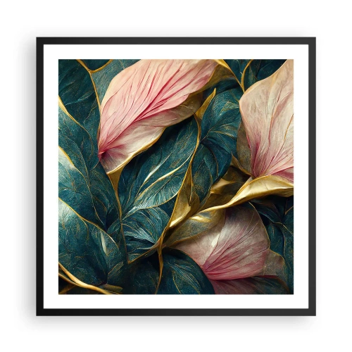 Poster in een zwarte lijst - Natuurlijke elegantie en stijl - 60x60 cm