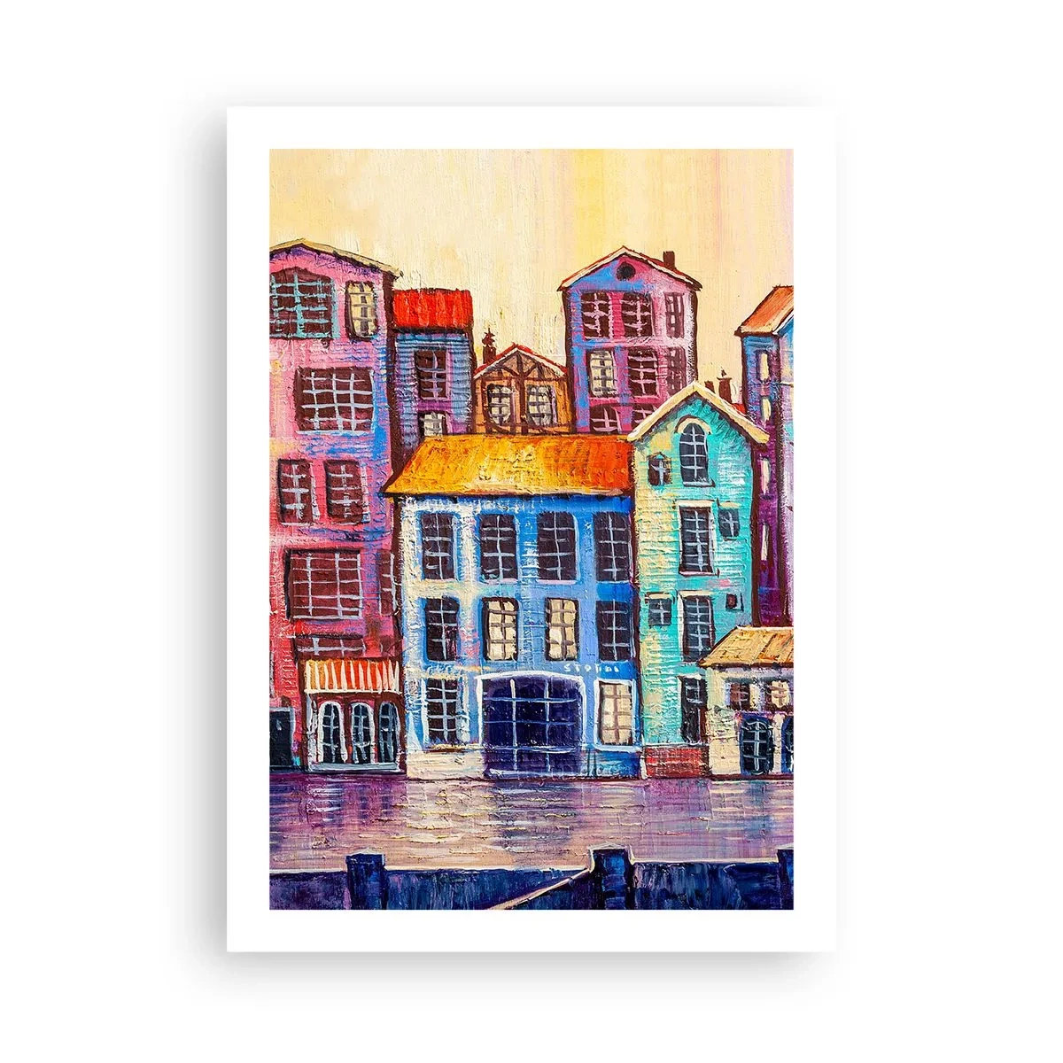 Poster - Een stad als uit een sprookje - 50x70 cm