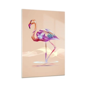 Schilderen op glas - De vogel van goede emoties - 50x70 cm