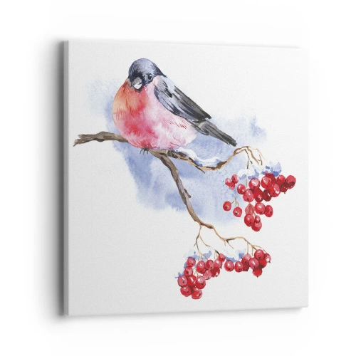 Schilderen op canvas - Winter in kleur - 40x40 cm