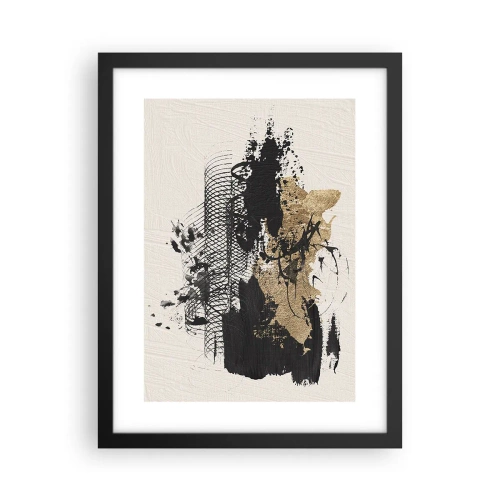 Poster in een zwarte lijst - Compositie met passie - 30x40 cm