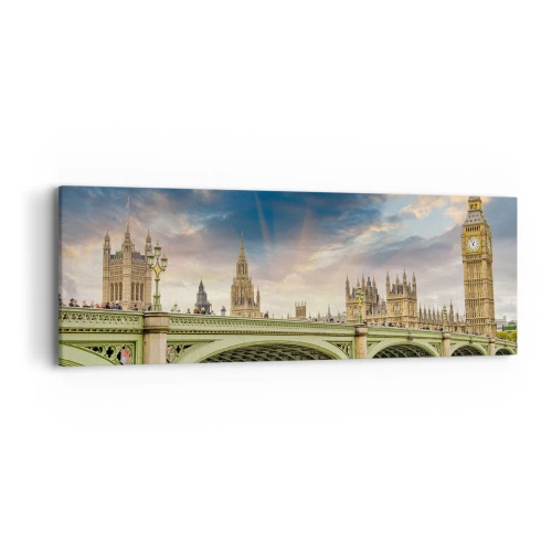 Schilderen op canvas - De tijd stond stil in het rijk - 90x30 cm