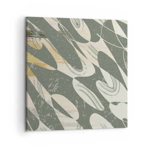 Schilderen op canvas - Ritmische abstractie - 50x50 cm