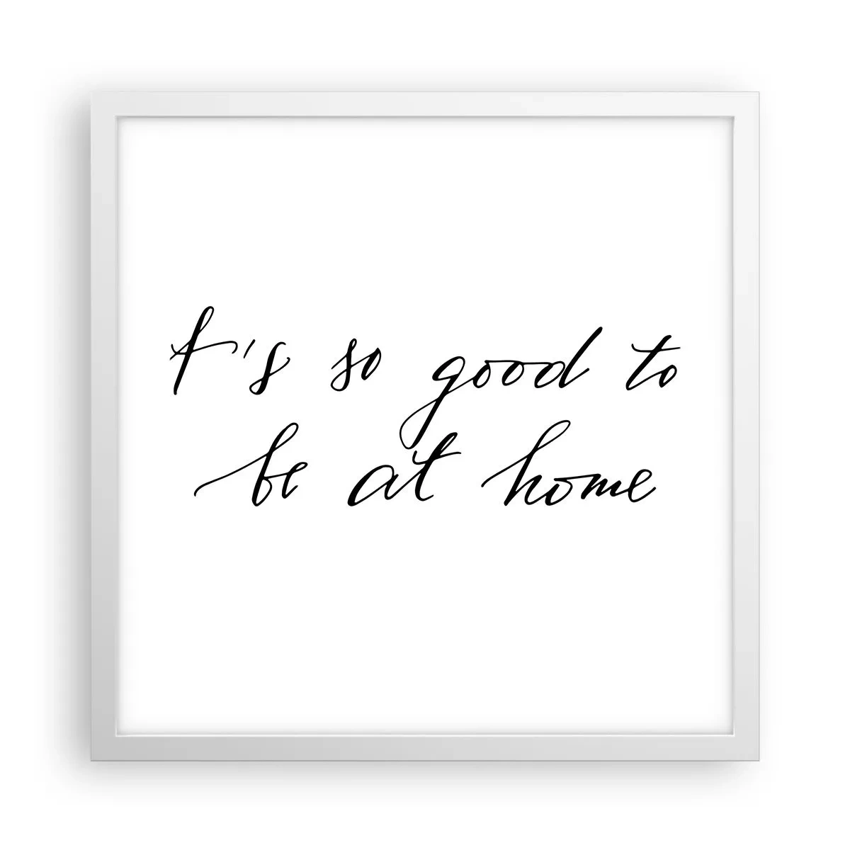 Poster in een witte lijst - De hele waarheid - 40x40 cm