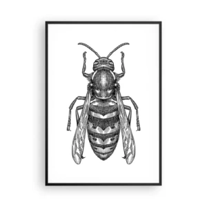Poster in een zwarte lijst - Van een insectenplaneet - 70x100 cm