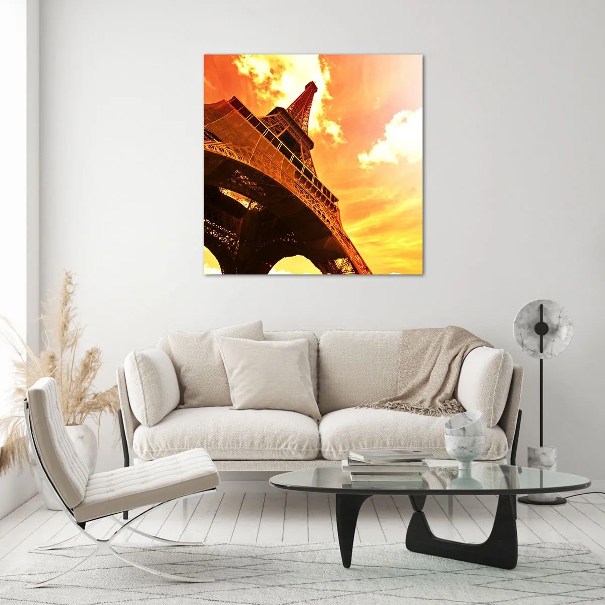 Schilderen op glas - Monumentaal, want verguld met de zon - 40x40 cm