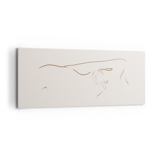 Schilderen op canvas - De vorm van verlangen - 100x40 cm