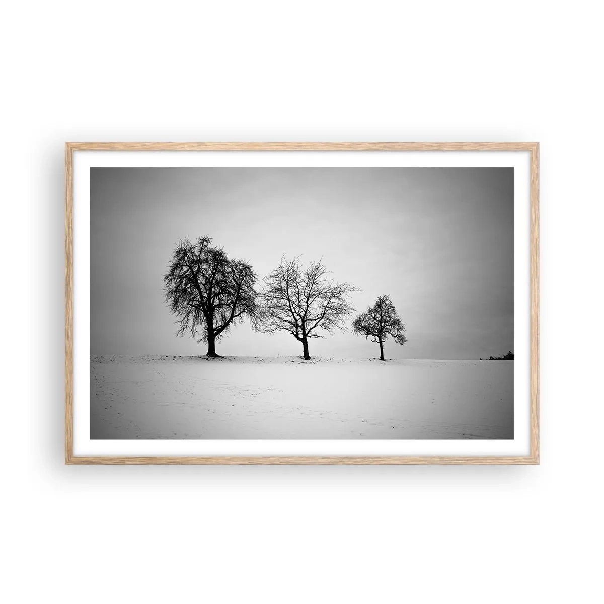 Een poster in een licht eiken lijst - Waar dromen ze over? - 91x61 cm