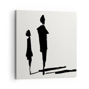 Schilderen op canvas - Zeker samen? - 60x60 cm