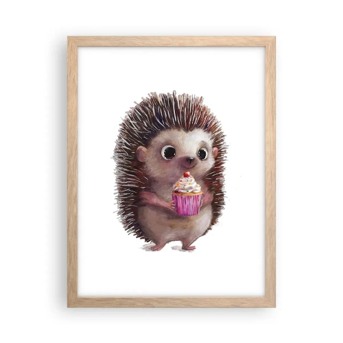 Een poster in een licht eiken lijst - De vakantie is elke dag - 30x40 cm