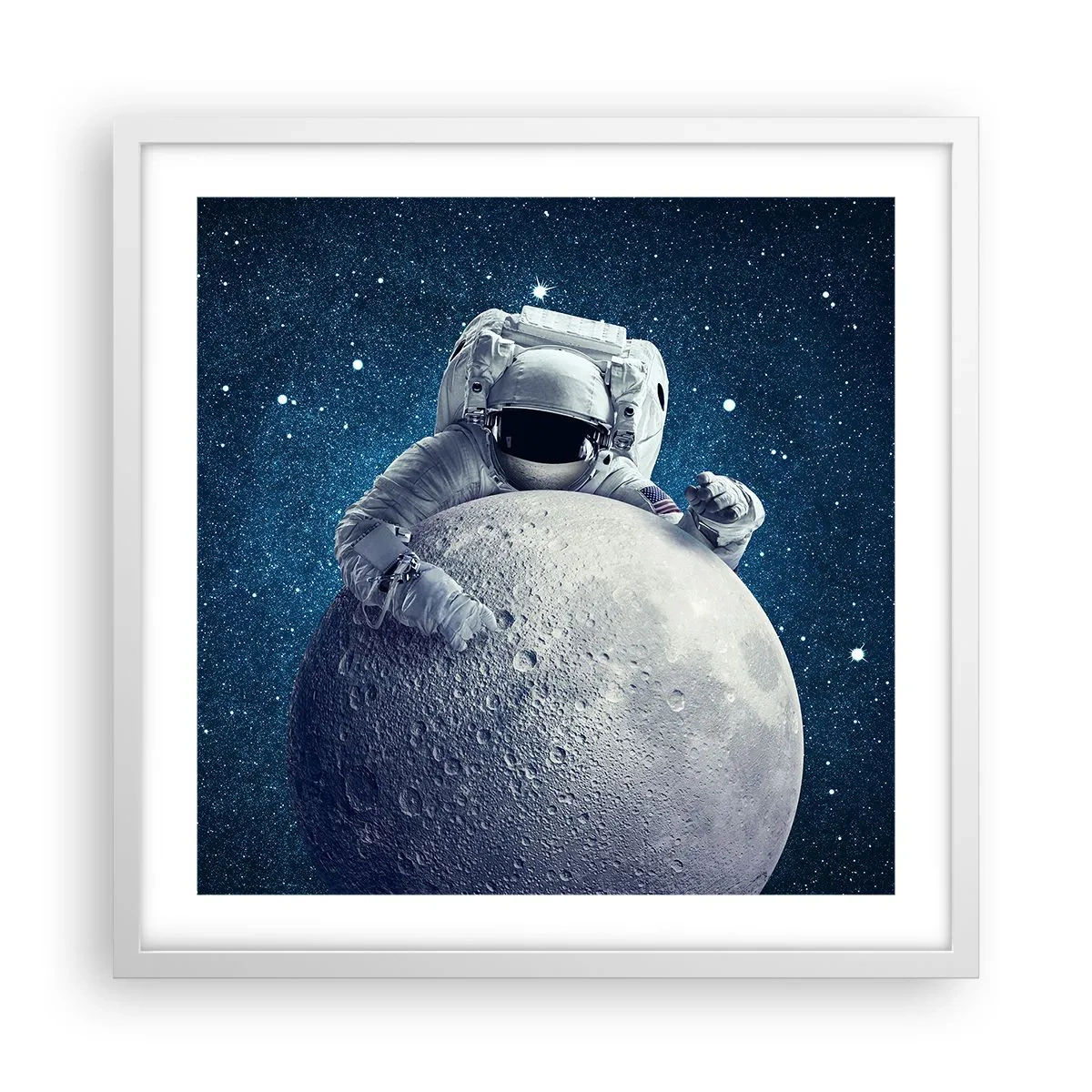 Poster in een witte lijst - Ruimte grappenmaker - 50x50 cm