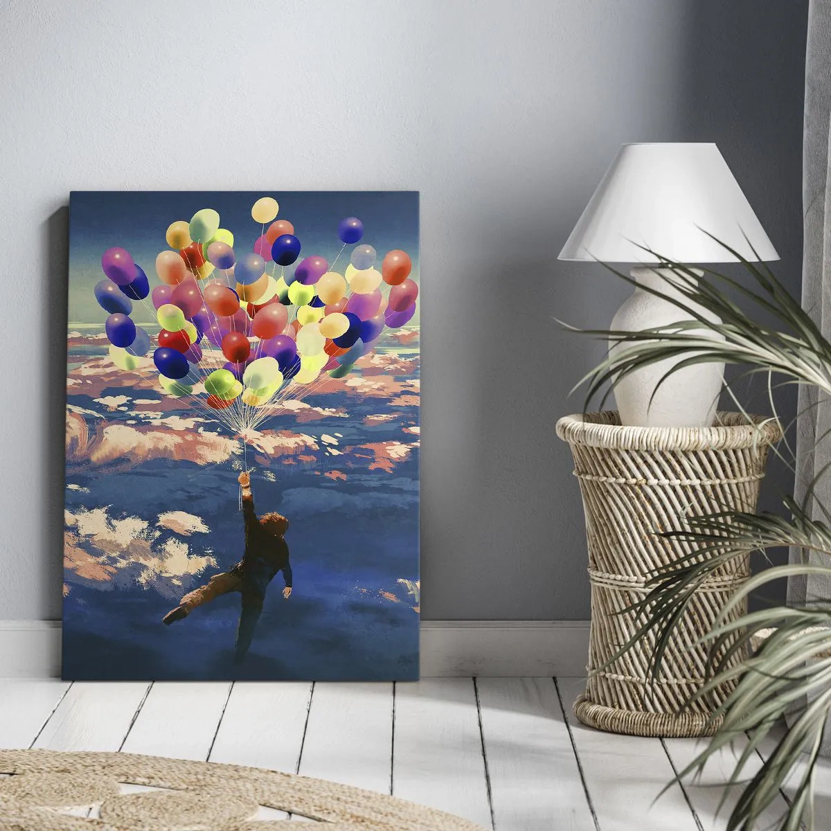 Schilderen op canvas - Een kinderdroom komt uit - 55x100 cm