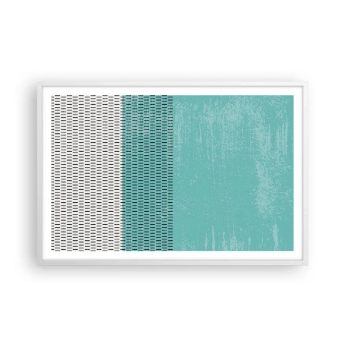 Poster in een witte lijst - Een uitgebalanceerde compositie - 91x61 cm