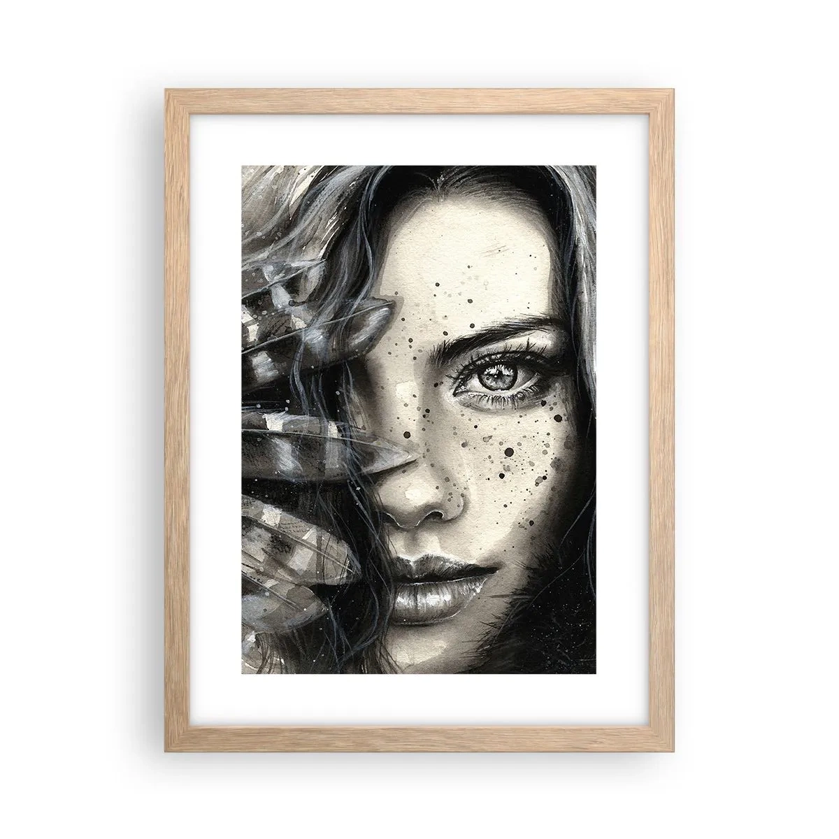 Een poster in een licht eiken lijst - Wilde schoonheid - 30x40 cm