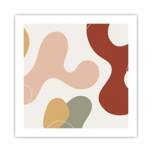 Poster - Kronkels of krullen? - 50x50 cm