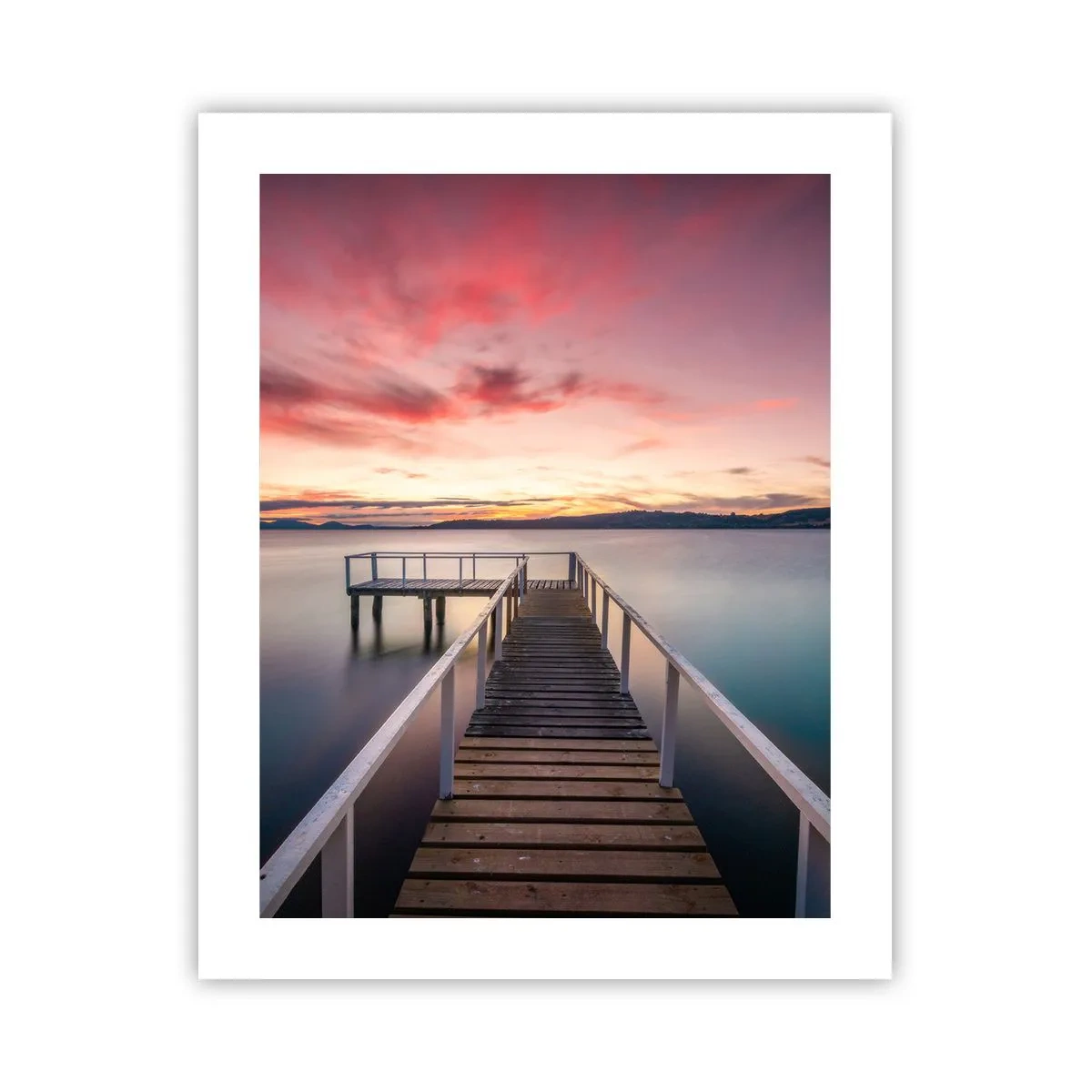 Poster - De zachte vlam van de avond - 40x50 cm