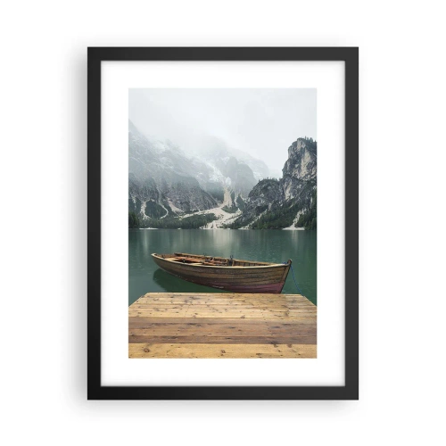 Poster in een zwarte lijst - "En de trotse rotsen van het voorhoofd" - 30x40 cm