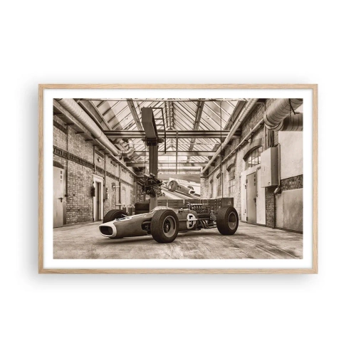 Een poster in een licht eiken lijst - De rust van de winnaar - 91x61 cm