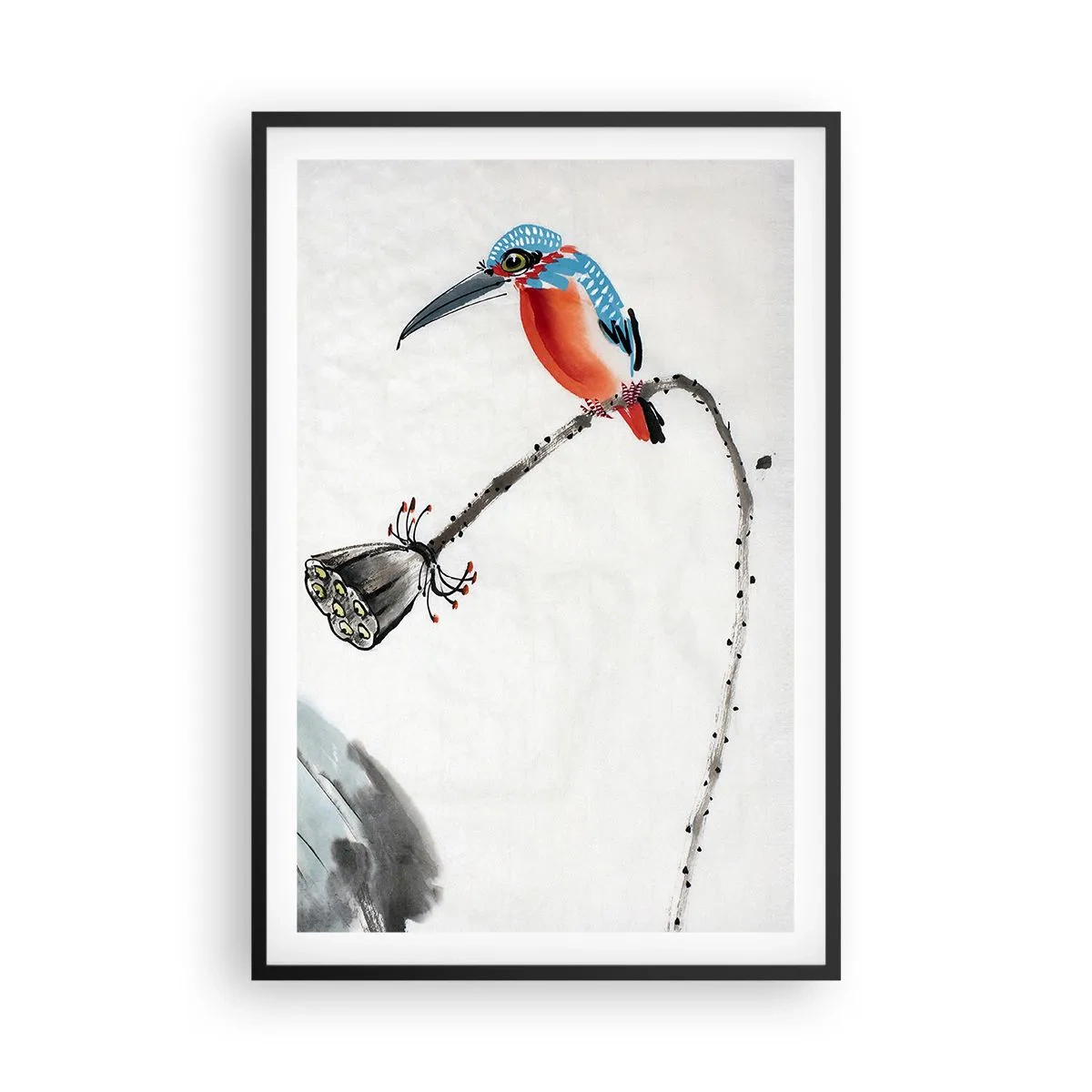 Poster in een zwarte lijst - Het leven van de weide - 61x91 cm