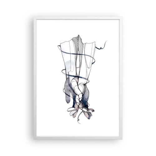 Poster in een witte lijst - Touch-studie - 50x70 cm