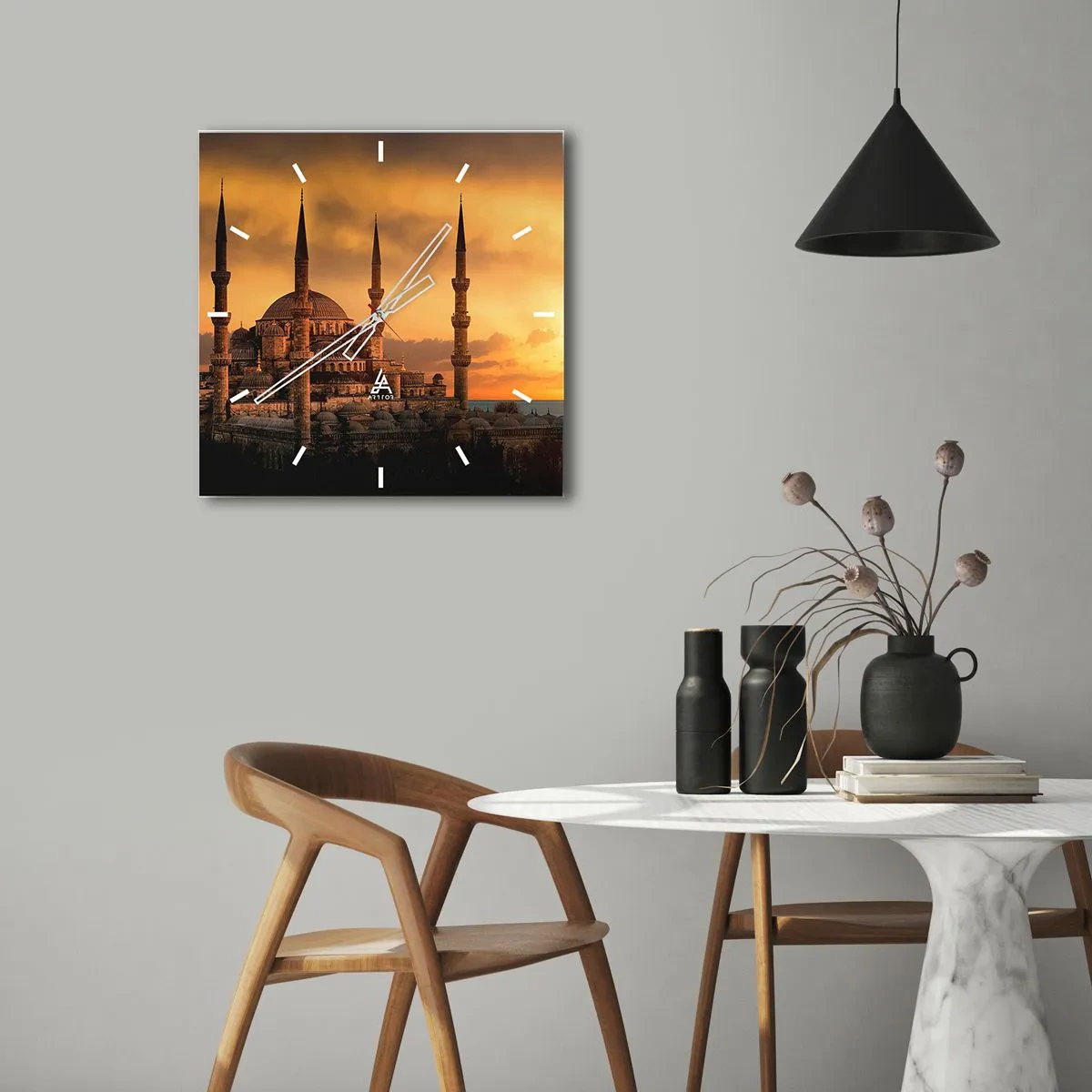 Wandklok - Klok - God is geweldig - 40x40 cm