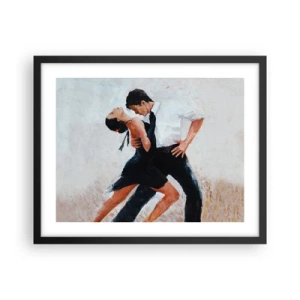 Poster in een zwarte lijst - Tango van mijn dromen - 50x40 cm