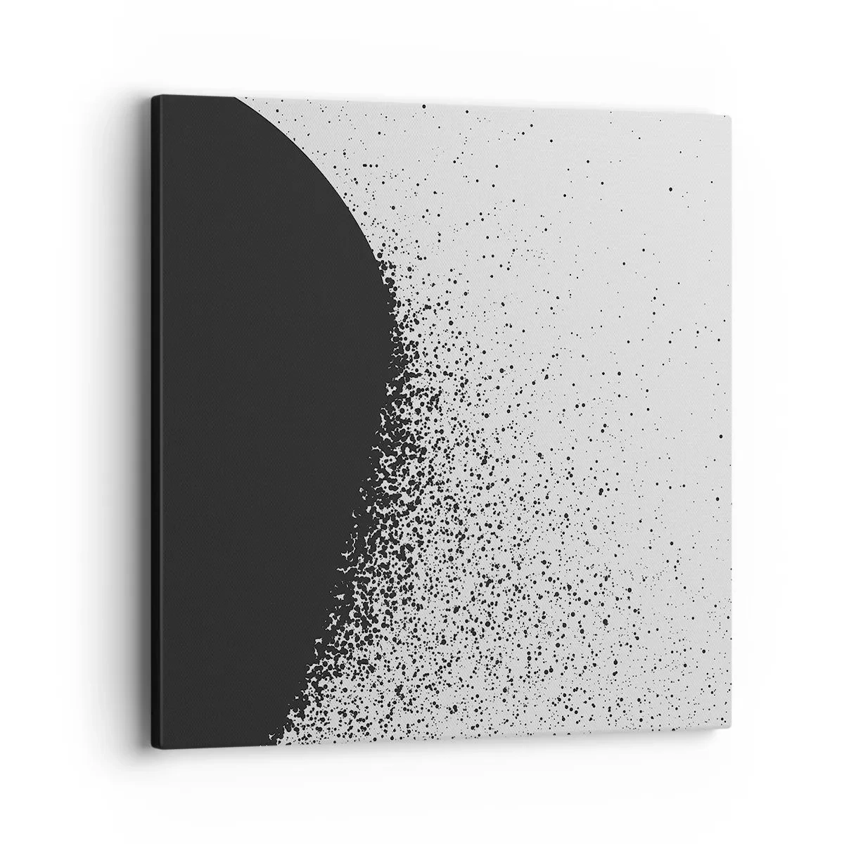 Schilderen op canvas - Beweging van moleculen - 40x40 cm
