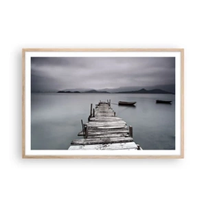 Een poster in een licht eiken lijst - Je kunt morgen gaan - 91x61 cm