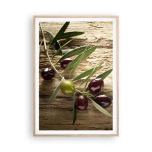 Een poster in een licht eiken lijst - Rechtstreeks uit de natuur - 70x100 cm