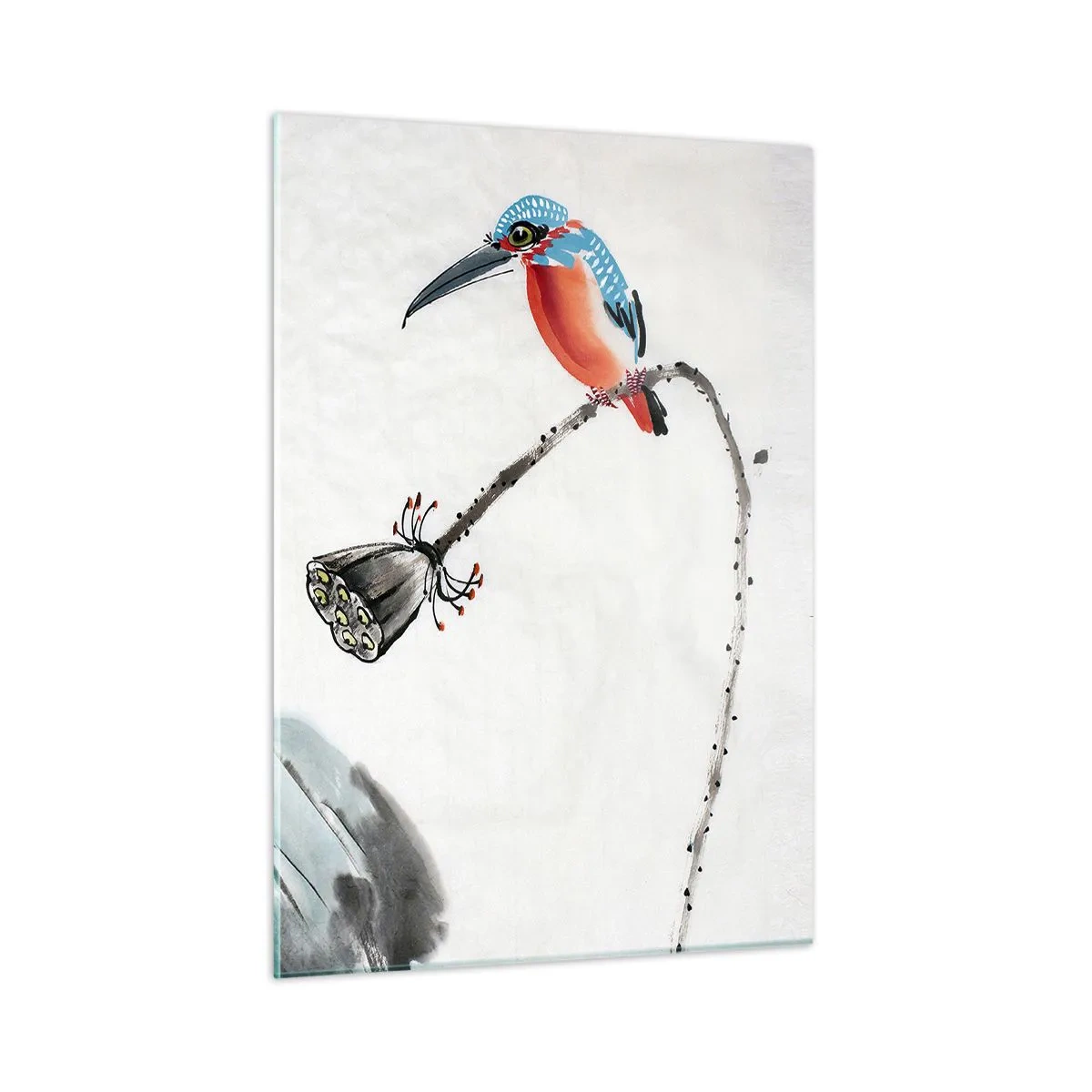 Schilderen op glas - Het leven van de weide - 50x70 cm