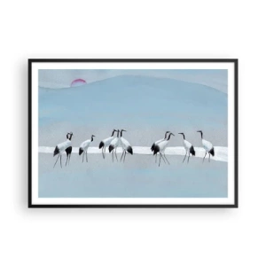 Poster in een zwarte lijst - Na een warme dag - 100x70 cm