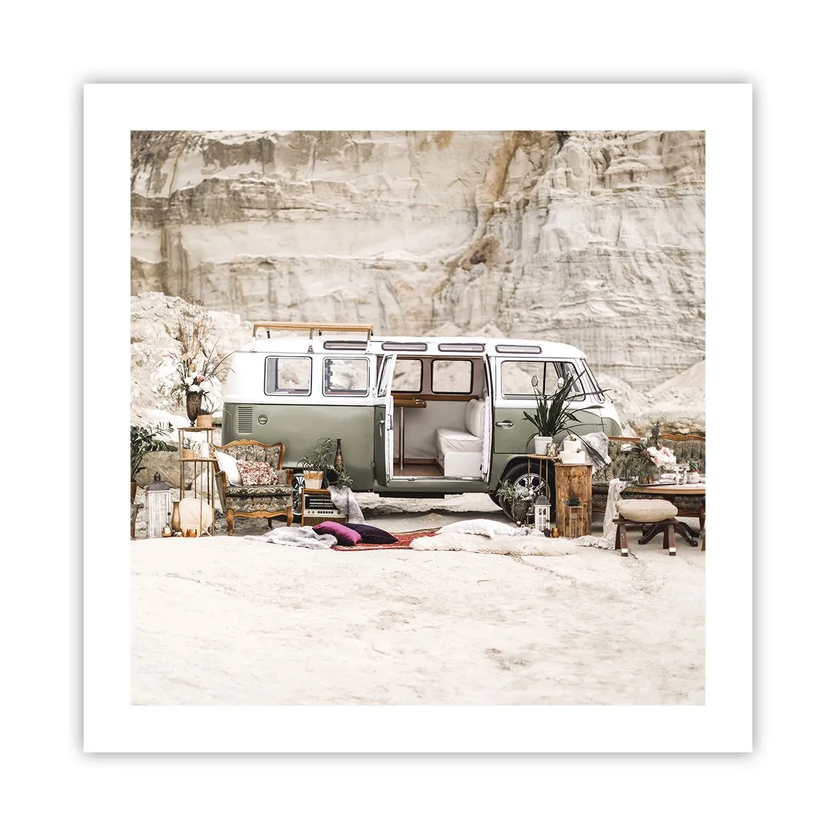 Poster - Er is de tijd om aan de reis te beginnen - 50x50 cm