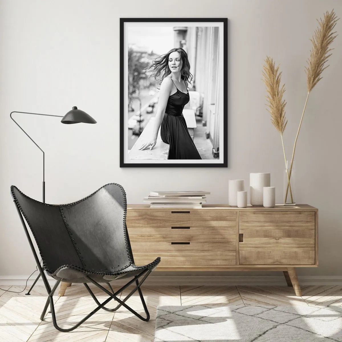 Poster in een zwarte lijst - Zeker een Parijzenaar - 30x40 cm